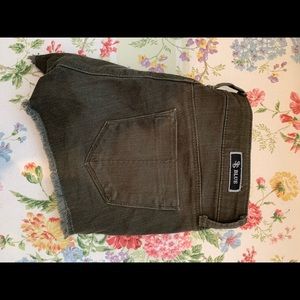 Olive cut off shorts